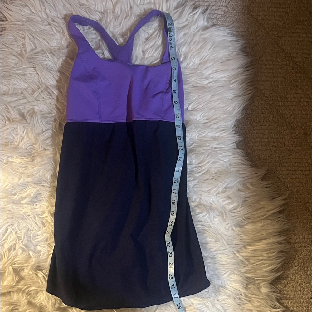 lululemon athletica Purple and Black Tank Top